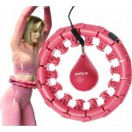 DrFit Hula hoop s cvočky 120 cm růžová – Sleviste.cz