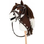 Uzdečka QHP Luxury Stitched Hobby Horse tmavě hnědá – Sleviste.cz
