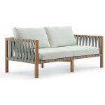 Roda Mistral 175x90x64 cm teak pásový výplet bez polstrů – Hledejceny.cz