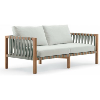 Roda Mistral 175x90x64 cm teak pásový výplet bez polstrů – Hledejceny.cz