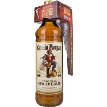 Captain Morgan Original Spiced Gold 35% 3 l (dárkové balení pumpa)