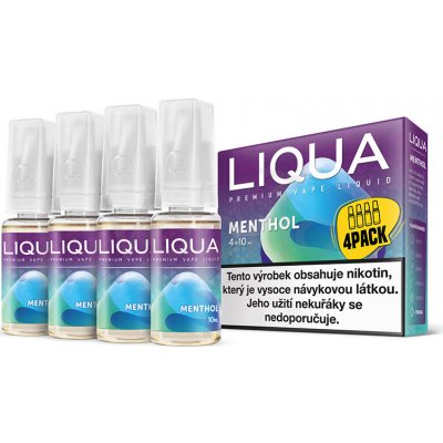 Ritchy Liqua Elements 4Pack Menthol 4 x 10 ml 3 mg – Zboží Mobilmania
