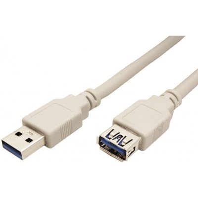 Value 11.99.8977 USB 5Gbps, prodlužovací, USB3.0 A(M) - USB3.0 A(F), 0,8m, bílý – Zbozi.Blesk.cz