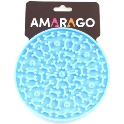 Amarago lízací podložka kruh modrý – Zboží Mobilmania