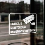 E-cut.cz Samolepka Objekt je monitorován kamerovým systémem - 15x10 cm – Zboží Živě
