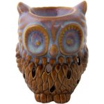 Rentex Aroma lampa keramická ve tvaru sovy hnědo bílá – Hledejceny.cz