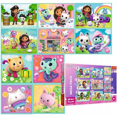 Trefl 10v1 Ve světě Gabby/Universal Gabby´s – Zboží Mobilmania