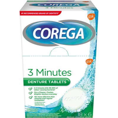 Corega Tabs 3 Minutes Daily cleanser 108 ks