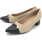 Dámské růžové lodičky PICCADILLY 739065-1 ivory/black – Sleviste.cz