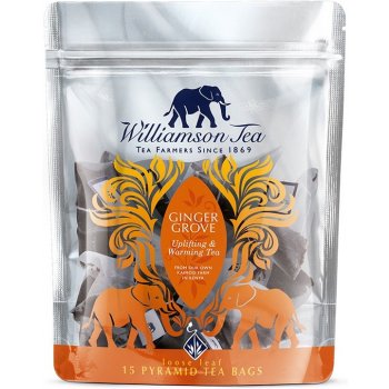 Williamson Tea černý čaj se zázvorem 15 pyramidových sáčků