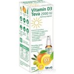 Teva Vitamin D3 2000 IU sprej pomerančová příchuť 10 ml – Zboží Mobilmania