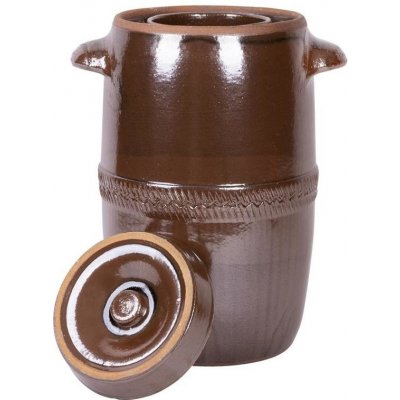 ŠAMOTKA Zelák keramický sud na zelí 10l s víkem – Hledejceny.cz