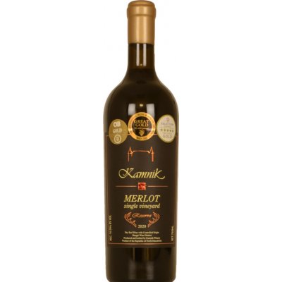Château Kamnik Merlot "Single Vineyard Reserve" 2020 14,5% 0,75 l (holá láhev) – Hledejceny.cz