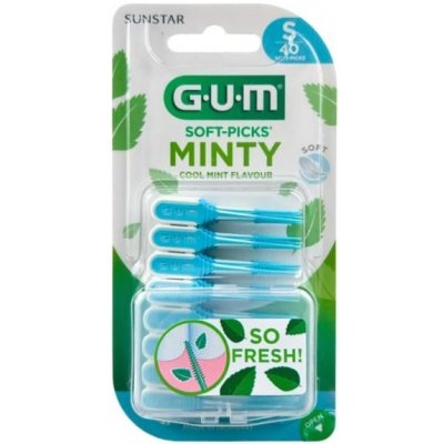 G.U.M. Soft Picks Minty small mezizubni kartáčky 40 ks – Zboží Dáma