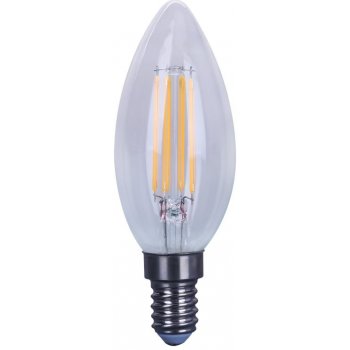 Immax LED žárovka Filament E14 4W LED žárovka, E14, 230V, C35, 4W, 2700K, teplá bílá, 470lm, stmívání