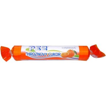 Pez hroznový cukr s vitamínem C pomeranč, 39 g