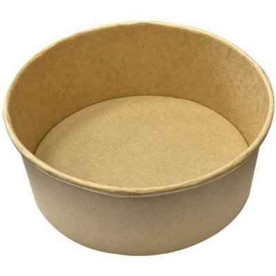 Miska papírová kulatá 1300 ml na salát, kraft – Zboží Dáma