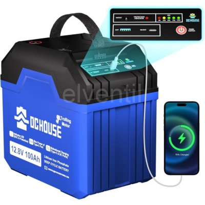 DCHOUSE outdoorová lithium baterie LiFePO4 12V/100Ah 1280Wh – Zboží Živě