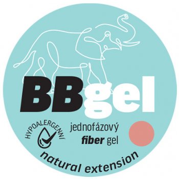 BIO nails BB Fiber NATURAL EXTENSION modelovací hypoalergenní gel 15 ml