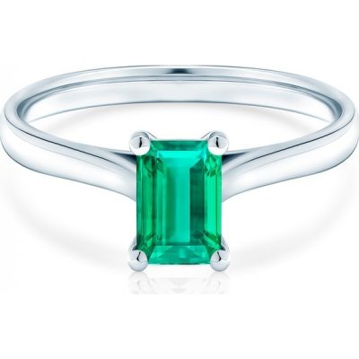 Savicki Zásnubní prsten bílé zlato smaragd ZS24 R2 SZM B – Zboží Mobilmania