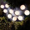 Vánoční osvětlení MELINERA® LED solární řetěz lampiony bílé