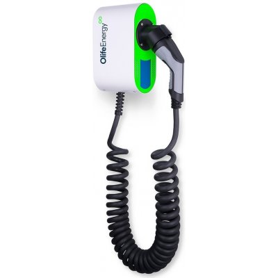 OlifeEnergy Wallbox BASE Type2 kroucený kabel 4m 400 V AC 22 kW 32 A – Zboží Mobilmania