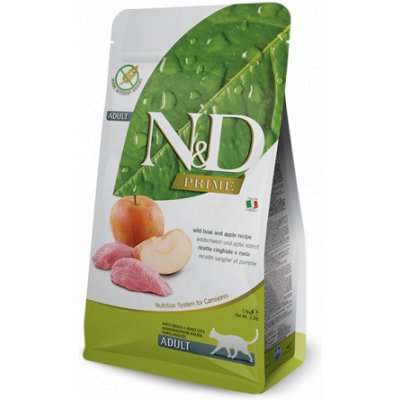 N&D PRIME CAT Adult Boar & Apple 2 x 1,5 kg – Zboží Mobilmania