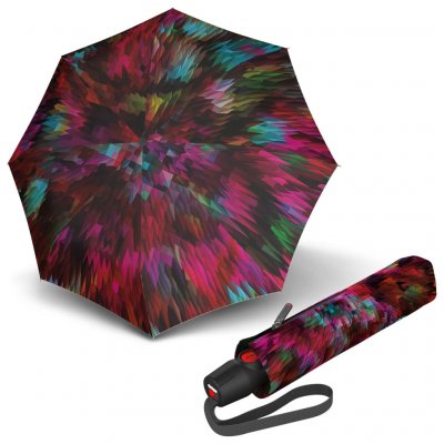 Knirps KNIRPS T.200 Medium Duomatic Peacock Red elegantní plně automatický deštník – Zboží Dáma