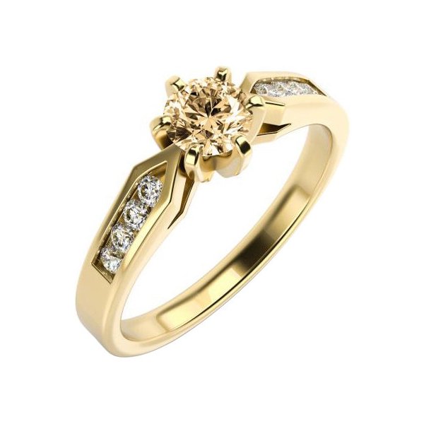 Eppi zásnubní prsten se champagne diamantem Hulay R33117 od 37 430 Kč -  Heureka.cz