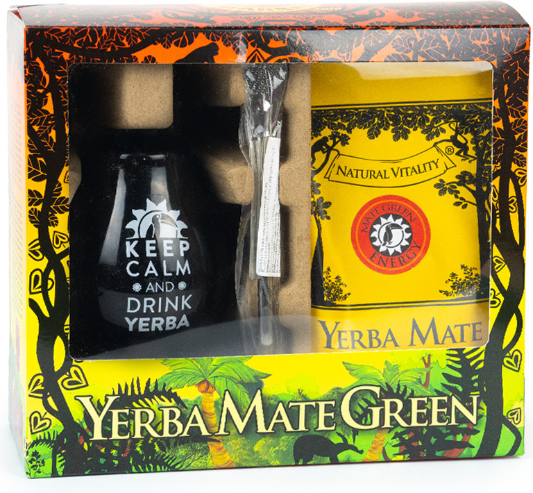 Maté Green Set Mate Green Mas Energia Guarana bombilla kalabasa Kaleidoskop 330 ml