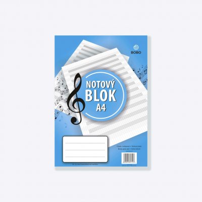 Bobo blok Poznámkový Retro A4 čistý 50 listů – Zboží Mobilmania