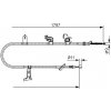 Brzdová a spojková hadice Tažné lanko, parkovací brzda BOSCH 1 987 482 434 1 987 482 434