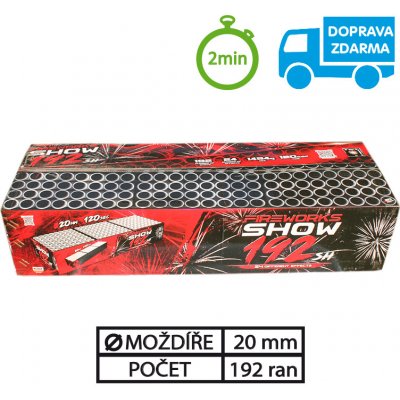 Sestavený ohňostroj FIREWORKS SHOW 192 ran 20 mm – Zboží Dáma