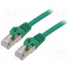 síťový kabel Gembird PP6A-LSZHCU-G-10M Patch, S/FTP, 6a, drát, Cu, LSZH, 10m, zelený