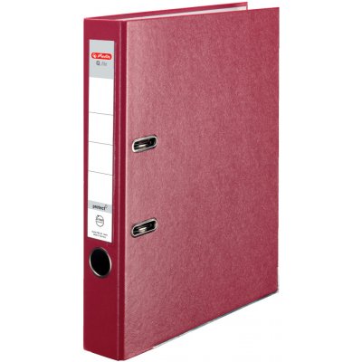 Herlitz Pořadač A4 pákový Q.file 50 mm červený – Zboží Živě