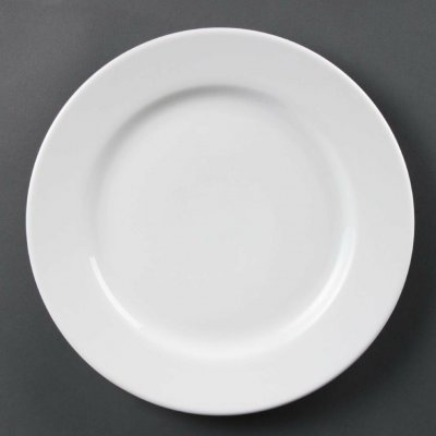 Olympia talíře Whiteware se širokým okrajem 310mm 6 ks – Sleviste.cz