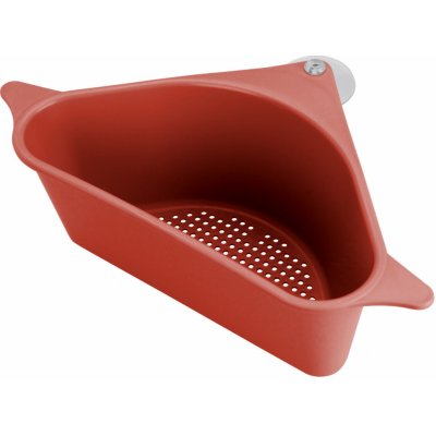 EH Excellent Houseware Rohový odkapávač do dřezu, cedník, červený červený – Hledejceny.cz