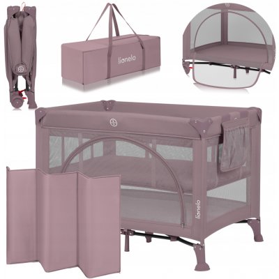 Lionelo Postýlka cestovní Laura Pink Nude – Hledejceny.cz