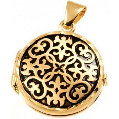 Fair Line Zlatý otevírací medailonek kulatý 1855 – Sleviste.cz