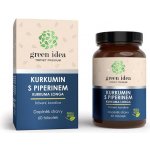 Green idea Kurkumin s piperinem bylinný extrakt 60 tablet – Hledejceny.cz