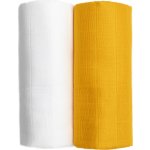 T-TOMI Tetra osušky Exclusive Collection 2ks white + mustard – Zboží Dáma