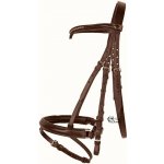 HKM Uzdečka podložená čelenka do V hnědá – Sleviste.cz