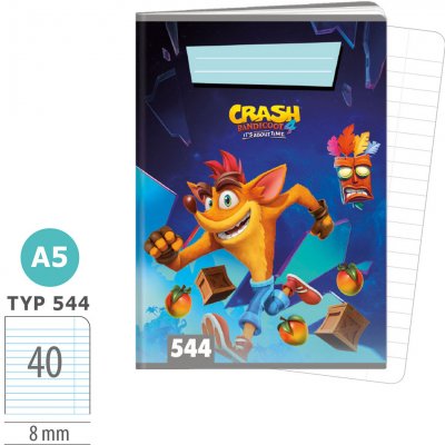 ARGUS Sešit A5 TYP 544 Crash Bandicoot – Sleviste.cz
