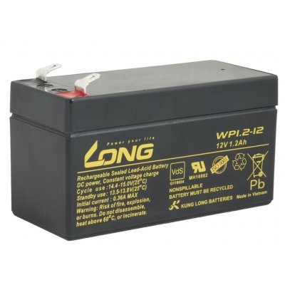 Long F1 WP1,2-12 PBLO-12V001,2-F1A 12V 1,2Ah