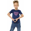 Dětské tričko Winkiki kids Wear dívčí tričko Heart navy