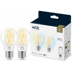 WiZ SET 2x LED žárovka E27 A60 Filmant 7W 60W 806lm 2700-6500K IP20, stmívatelné