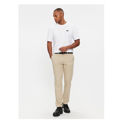 Calvin Klein Chino kalhoty Modern K10K110979 Béžová – Zboží Mobilmania