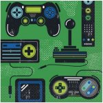 Unique Ubrousky papírové Gamer Birthday 16ks 33x33cm – Sleviste.cz
