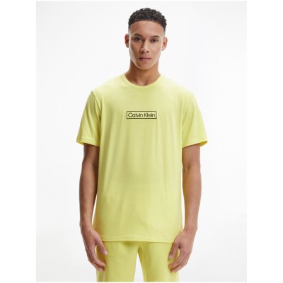 Calvin Klein tričko Underwear pánský žlutá s potiskem – Zboží Mobilmania