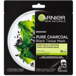 Garnier Pure Charcoal černá textilní maska s extraktem z mořských řas 28 g – Zbozi.Blesk.cz